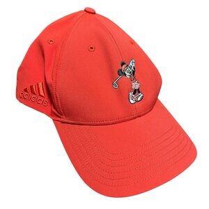 Adidas Disney Minnie Mouse Golf Hat Red Strapback OSFM Embroidered Cap